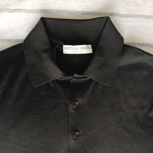 NWT Bottega Veneta Polo Shirt Black size 46 (Large)